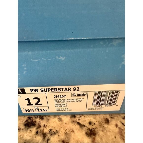 VIRGINIA SUPERSTAR '92 adidas shoes, size 12, New in Box - Picture 9 of 9